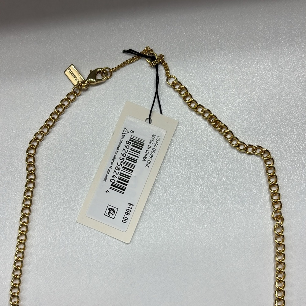 COACH necklace. NEVER WORN - Picture 2 of 2
